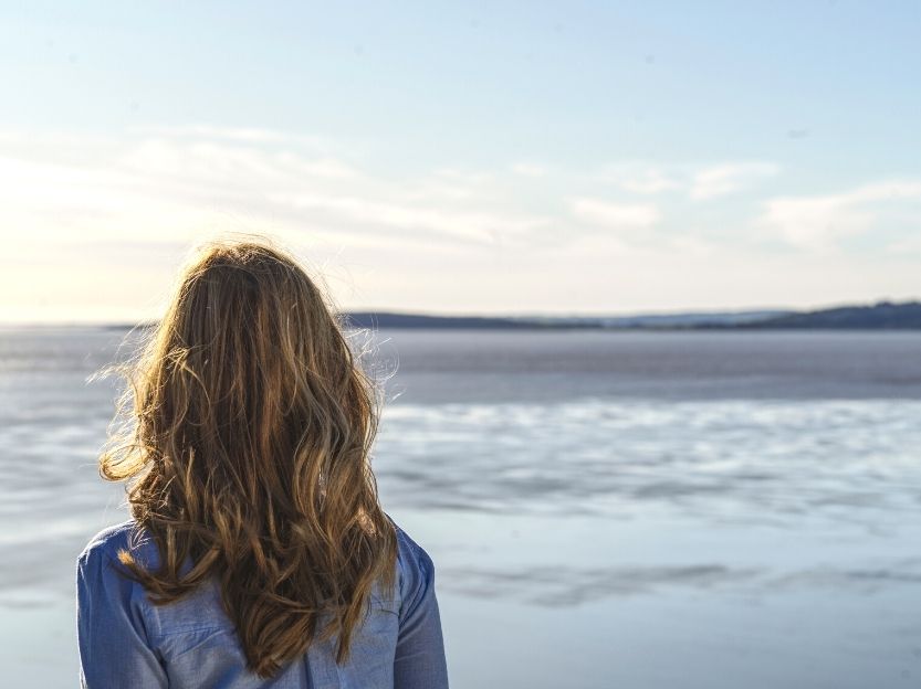 Woman enjoying view